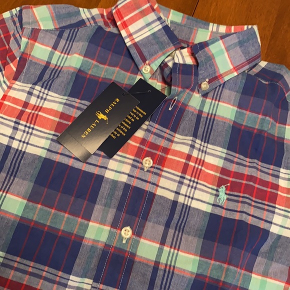 Ralph Lauren Other - Ralph Lauren boys Medium (10-12) button down bnwt